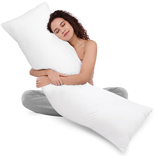 Utopia Bedding Full Body Pillow for Adults (White, 20 x 54 Inch), Long...