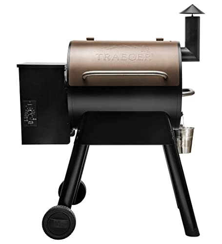 Traeger Grills Pro 22 Electric Wood Pellet Grill and Smoker, Bronze,...