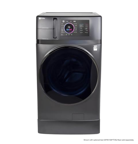 GE Profile PFQ97HSPVDS 28 Inch Smart Front Load Washer/Dryer Combo...