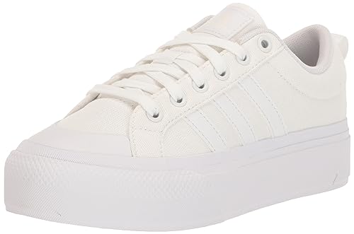 adidas Women's Bravada 2.0 Platform Sneaker, White/White/Chalk White,...