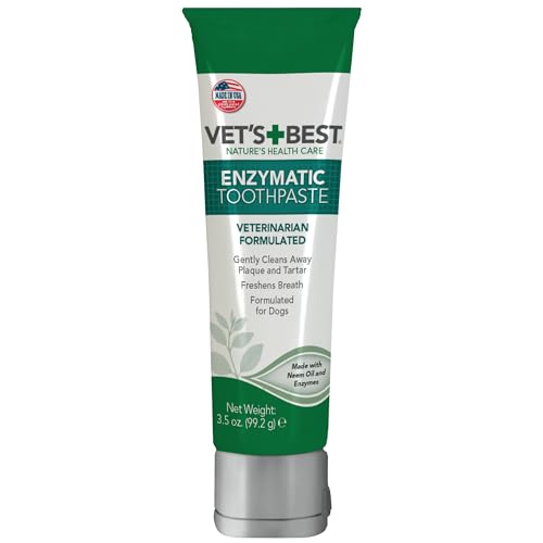 Vet’s Best Enzymatic Dog Toothpaste | Teeth Cleaning and Fresh...