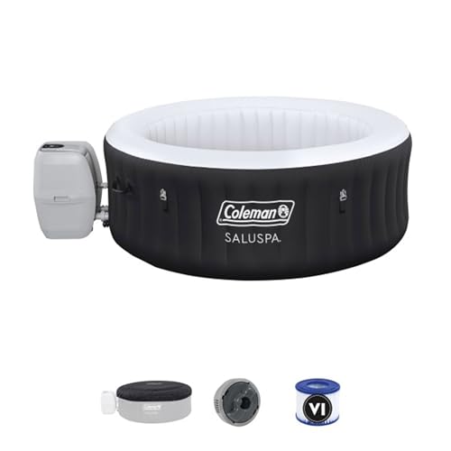 Coleman SaluSpa AirJet 2 to 4 Person Round Inflatable Hot Tub Portable...