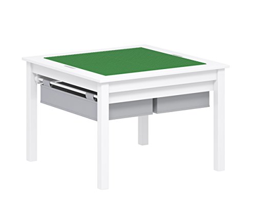 UTEX 2 in 1 Kids Construction Play Table with Storage Drawers and...