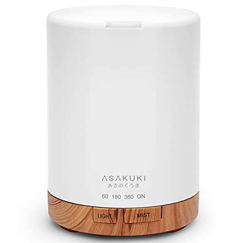 ASAKUKI 300ML Essential Oil Diffuser, Quiet 5-in-1 Premium Humidifier,...