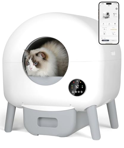 Self Cleaning Litter Box -100L Automatic Cat Litter Box Self Cleaning,...