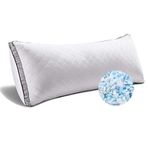 WhatsBedding Memory Foam Body Pillow -Fluffy Body Pillows for Adults...
