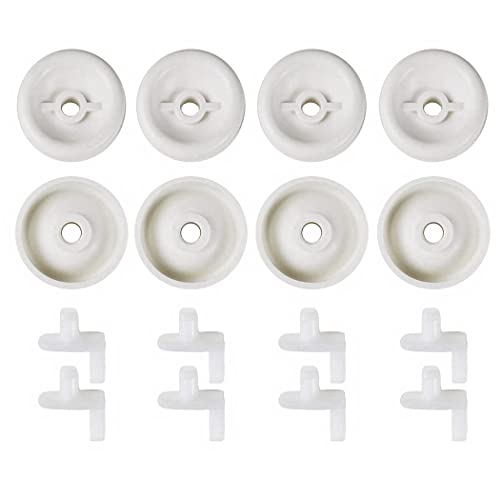 (8 Pack) Exact Replacement Dishwasher Dishrack Rollers and Studs -...