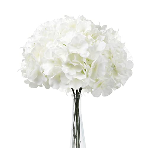 Alishomtll Hydrangea Artificial Flowers, 5Pcs Fake Flowers for...