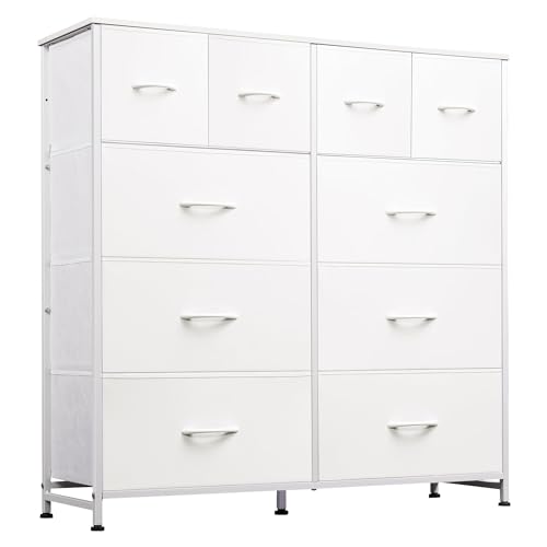 WLIVE White Dresser for Bedroom with 10 Drawers, Tall Chest of Drawers...
