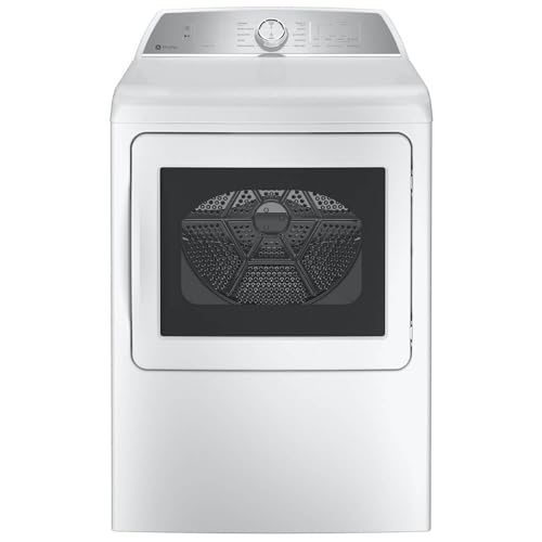 GE Profile PTD60EBSRWS 7.4 Cu. Ft. White Electric Dryer with Sanitize...