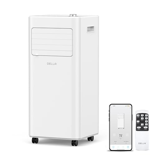 Della 10000 BTU Portable Air Conditioner with Heat Pump Smart WiFi...