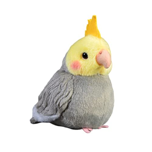 Nohito Realistic Grey Cockatiel Parrot Bird Plush Toy Stuffed Animal...