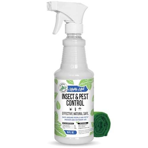 Mighty Mint 16 oz Peppermint Oil Insect & Pest Spray - for Spiders,...