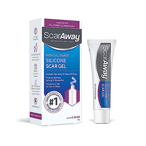 ScarAway Silicone Scar Gel, Helps Improve Size, Color & Texture of...