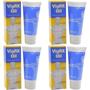 VigRX Oil - 4 Bottles - Male Stamina Enhancement Lube Vig Rx