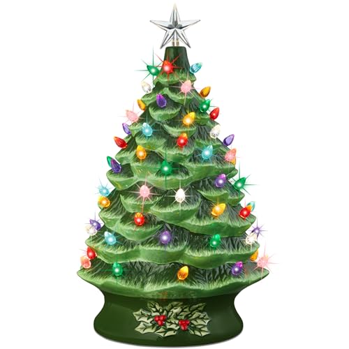 Best Choice Products 24in Extra Large Ceramic Christmas Tree, Pre-Lit...