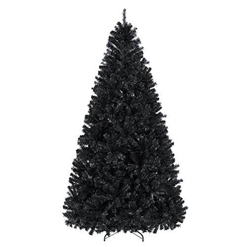 Yaheetech 7.5ft Black Artificial Christmas Pine Tree Seasonal Holiday...