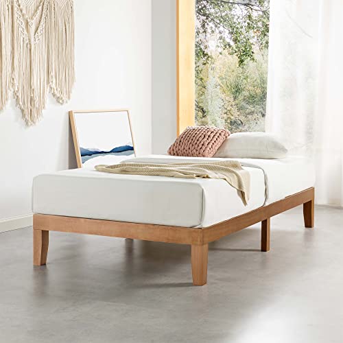 Mellow Naturalista Classic 12 Inch Solid Wood Platform Bed with Wooden...