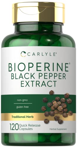 Carlyle Bioperine 10mg | 120 Capsules | Non-GMO & Gluten Free |...