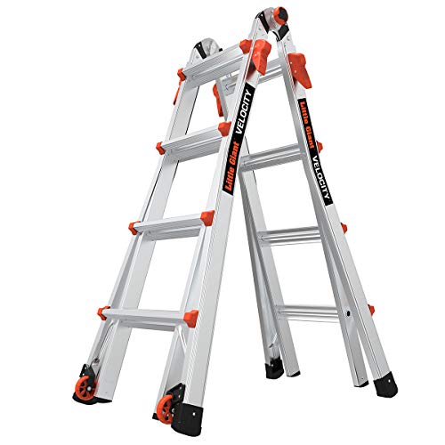 Little Giant Ladders, Velocity with Wheels, M17, 17 Ft, Multi-Position...