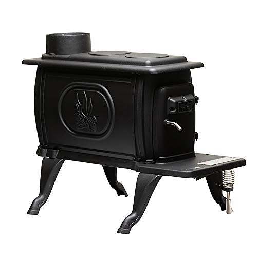 US Stove Company Rustic 900 Square Foot Clean Cast Iron Log Burning...