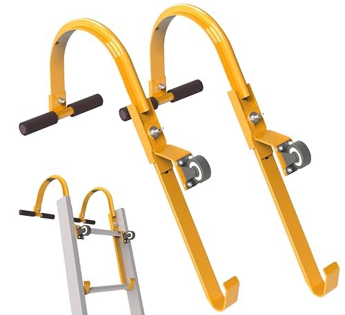 Youroyer Roof Ladder Hooks with Wheel,Heavy Duty Extension Ladder...