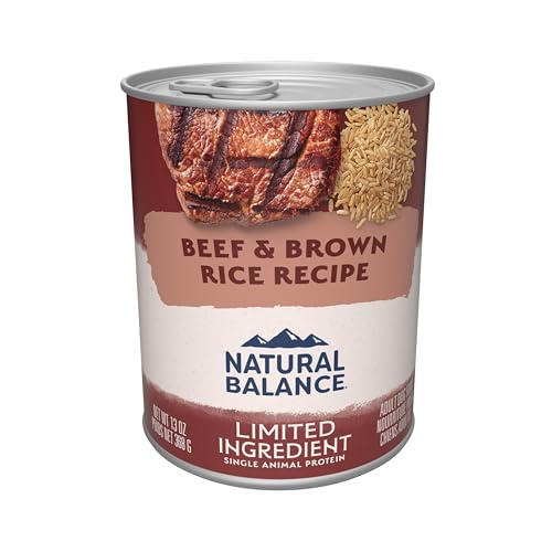 Natural Balance Limited Ingredient Adult Wet Canned Dog Food with...
