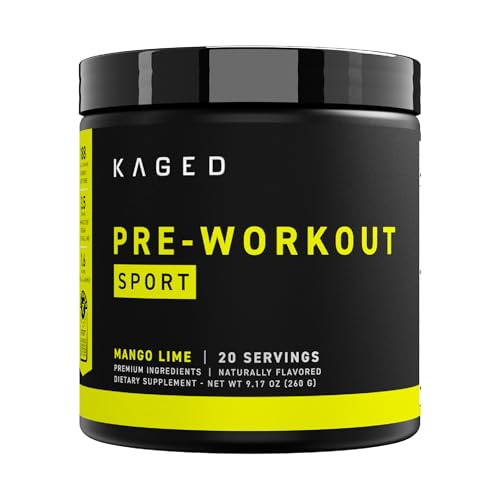 Kaged Athletic Sport Pre Workout Powder | Mango Lime | Energy...