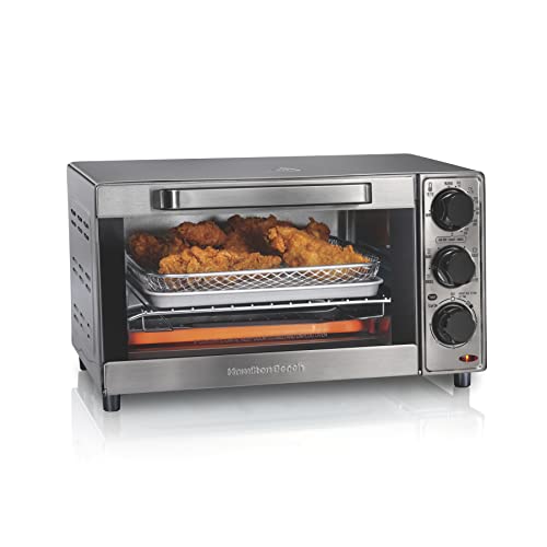 Hamilton Beach Sure-Crisp Toaster Oven Air Fryer Combo, Fits 9”...