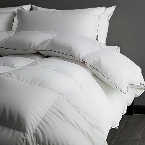 HYVIF Luxury Goose Down Comforter King Size - 750 Fill Power All...