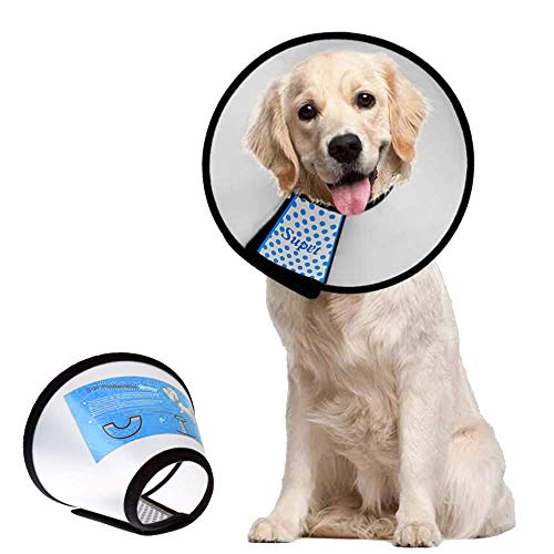 Supet Dog Cone Collar Adjustable After Surgery, Comfortable Pet...