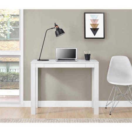 Mainstays Furniture New Parsons Desk with Drawer, Multiple Colors...
