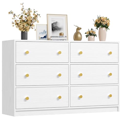 Nicehill Dresser for Bedroom with 6 Drawers, Fabric Storage Tower,...