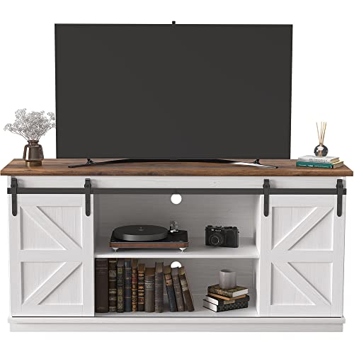 JUMMICO TV Stand for 65 Inch TV, Entertainment Center with Storage...