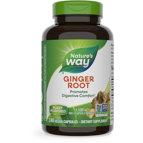 Nature's Way Ginger Root, Promotes Digestive Comfort*, 1,100 mg Per...