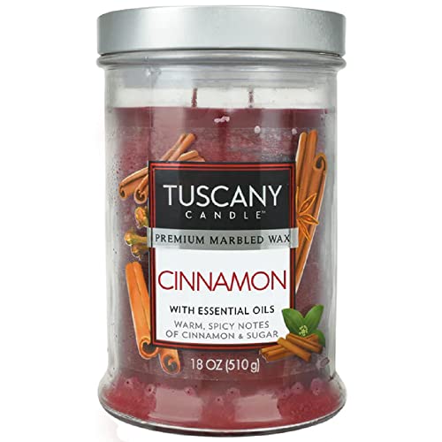 Empire Candle Tuscany, Mottled, Bronze Lid, 18-Ounce, Cinnamon