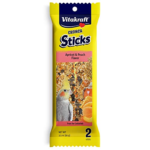 Vitakraft Crunch Sticks Cockatiel Treat - Apricot and Peach - Pet Bird...