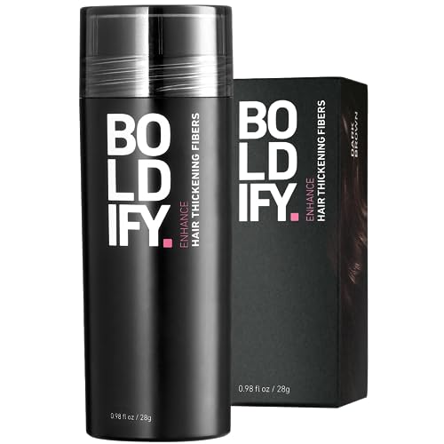BOLDIFY Hair Fibers (28g) Fill In Fine and Thinning Hair for an...