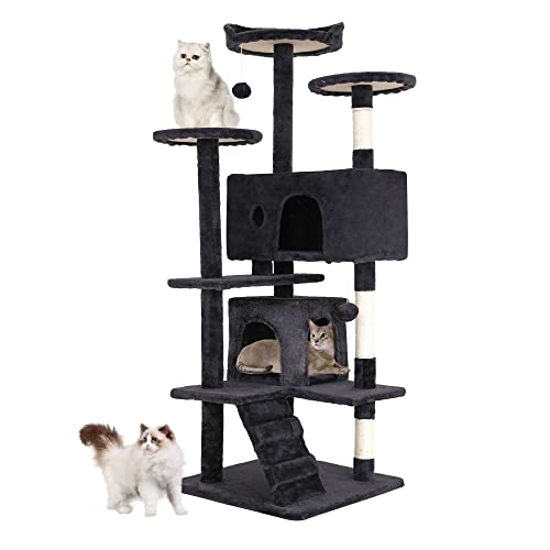 BestPet 54in Cat Tree Tower for Indoor Cats,Multi-Level Furniture...