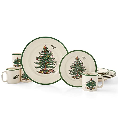 Spode Christmas Tree 12 Piece Dinnerware Set | Service for 4 | Dinner...