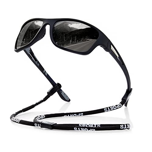 suoso Polarized Sports Sunglasses for Men: UV400 Protection Glasses...