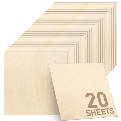 Baltic Birch Plywood - 1/8 Inch Thickness - 12' x 12' Square Wood...