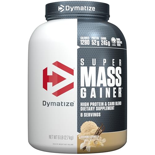 Dymatize Super Mass Gainer Protein Powder, 1280 Calories & 52g...