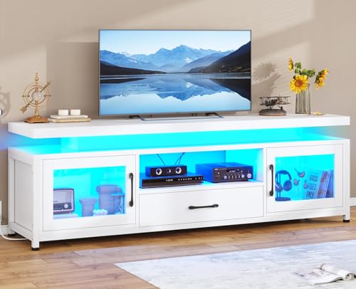 SEDETA TV Stand for 55/60/65 Inch TV, Gaming Entertainment Center with...