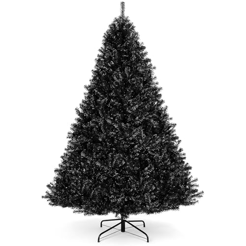 Best Choice Products 6ft Artificial Full Black Christmas Tree Seasonal...