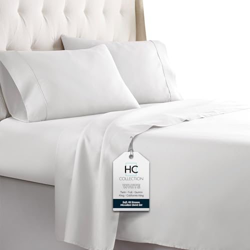 HC Collection Bed Sheets Set, HOTEL LUXURY Platinum Collection 1800...
