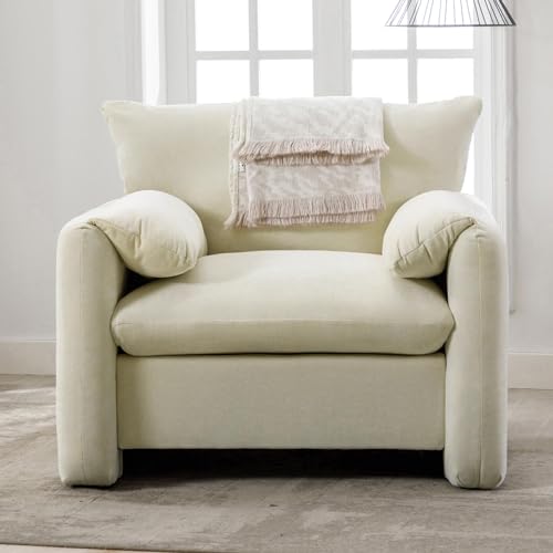 Miscoos Chenille Oversized Armchair-Modern Accent Chair & Single Sofa...