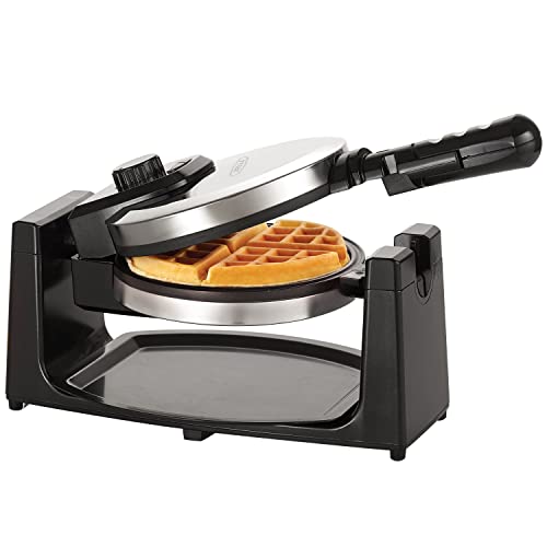 bella Classic Rotating Belgian Waffle Maker with Nonstick Plates,...