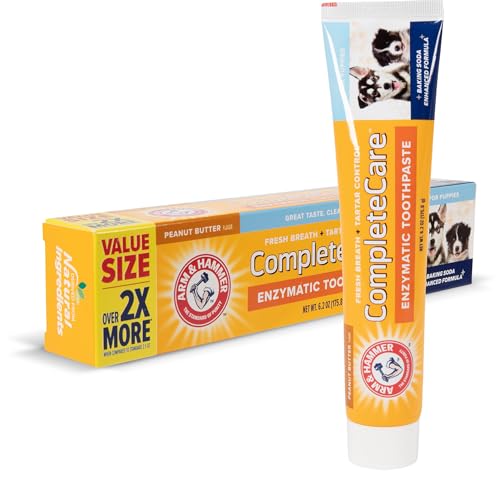 Arm & Hammer Complete Care Enzymatic Dog Toothpaste Value Size | 6.2...
