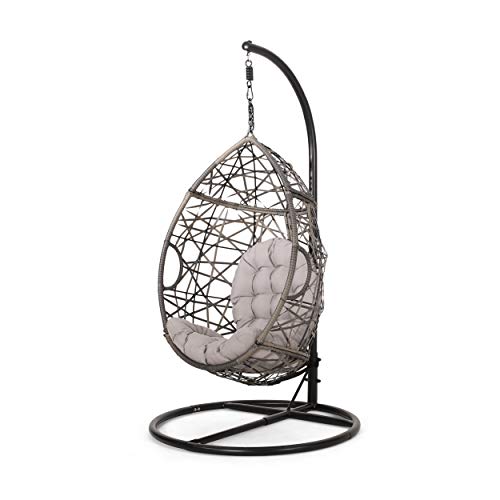 CHRISTOPHER KNIGHT HOME Tammy Outdoor Wicker Tear Drop Hanging Chair,...